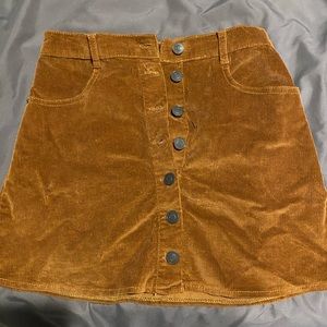 Corduroy brandy Melville brown/tan skirt